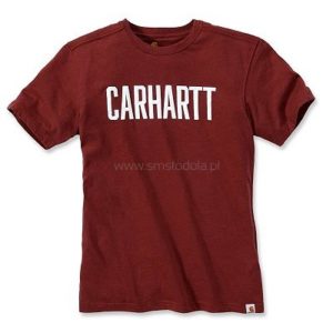 Koszulka Carhartt Block Logo T-Shirt – Ceglany Heather