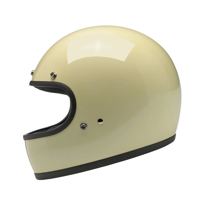 Kask Motocyklowy Biltwell Gringo Gloss Vintage White - obrazek 3