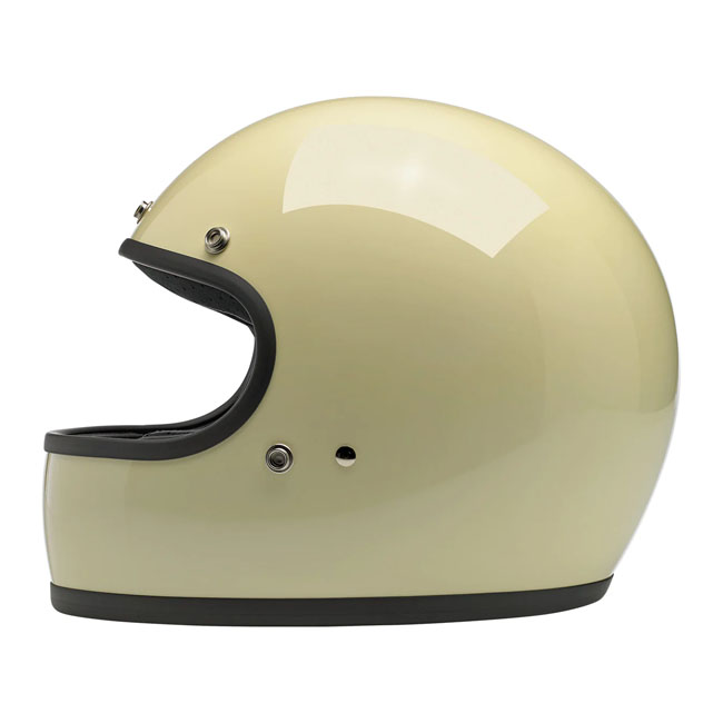 Kask Motocyklowy Biltwell Gringo Gloss Vintage White - obrazek 2