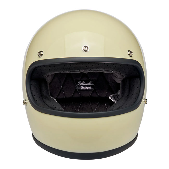 Kask Motocyklowy Biltwell Gringo Gloss Vintage White - obrazek 5