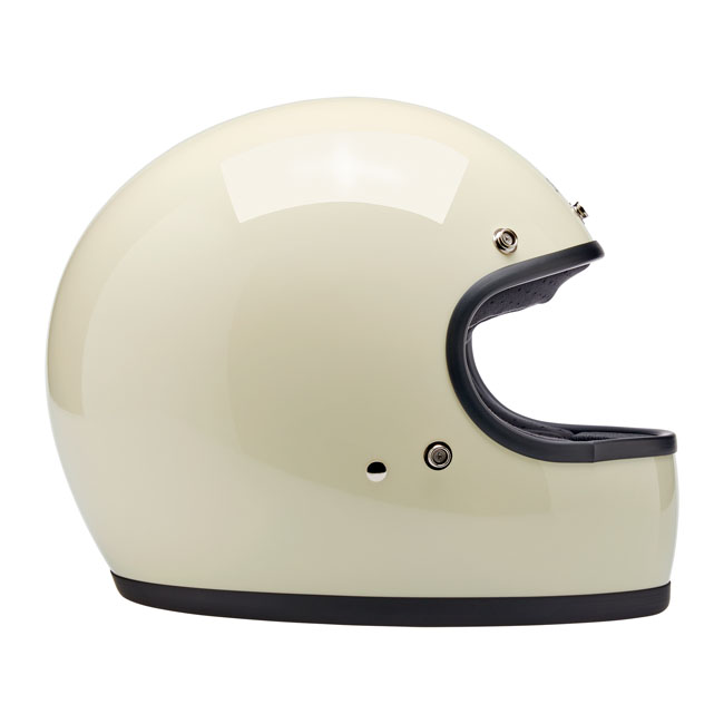 Kask Motocyklowy Biltwell Gringo Santa Cruz Vintage White - obrazek 5
