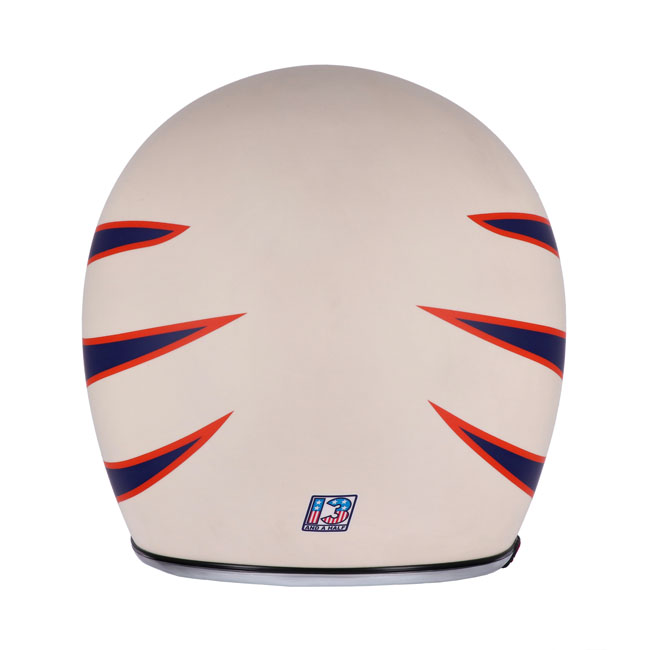 Kask Motocyklowy 13 1/2 Skull Bucket Superior Vintage White - obrazek 4