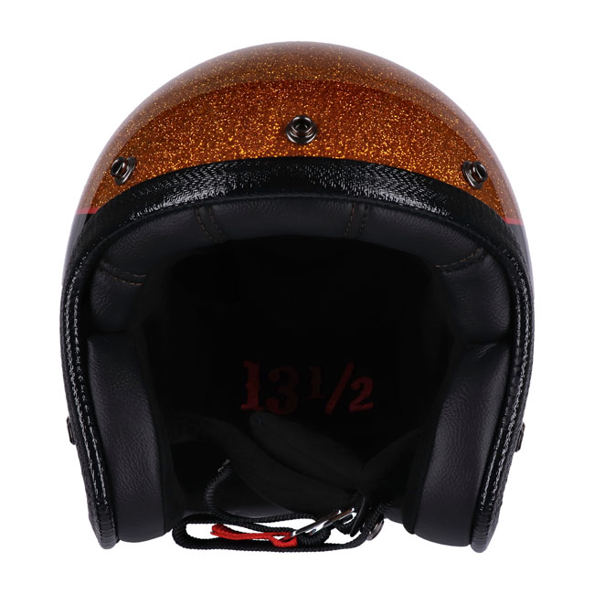 Kask Motocyklowy 13 1/2 Skull Bucket Superior Metal Flake - obrazek 2