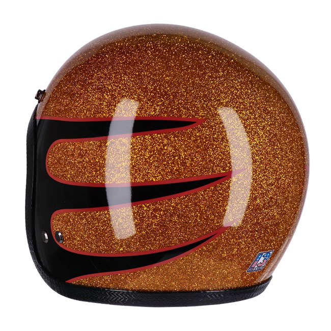 Kask Motocyklowy 13 1/2 Skull Bucket Superior Metal Flake - obrazek 3