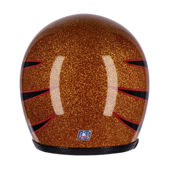 Kask Motocyklowy 13 1/2 Skull Bucket Superior Metal Flake - obrazek 4