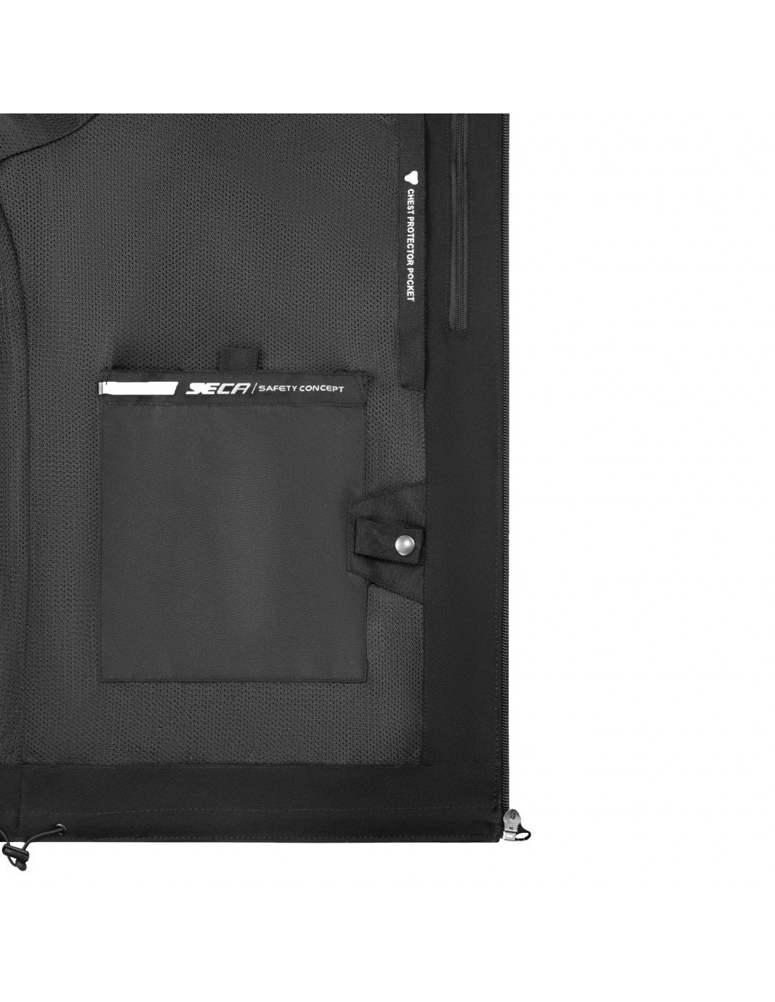 Kurtka Motocyklowa Softshell Seca District Black - obrazek 7