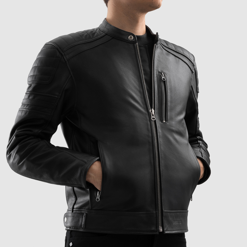 Kurtka Skórzana Motocyklowa Ozone Colt Black - obrazek 8