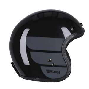 Kask Motocyklowy Otwarty Roeg Jett Wings Gloss Black