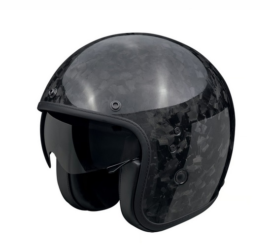 Kask Motocyklowy Scorpion Belfast Evo Carbon Onyx Gloss Blk