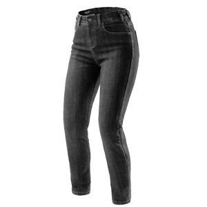 Jeansy Motocyklowe Rebelhorn Classic Mono Women Washed Black