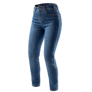 Jeansy Motocyklowe Rebelhorn Classic Mono Women Washed Blue