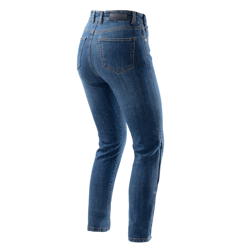 Jeansy Motocyklowe Rebelhorn Classic Mono Women Washed Blue - obrazek 2