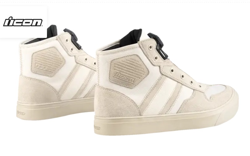 Buty Motocyklowe Trampki ICON DOG DAYS CE White - obrazek 3