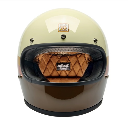 Kask Motocyklowy Biltwell Gringo 20th Anniversary Brown - obrazek 3