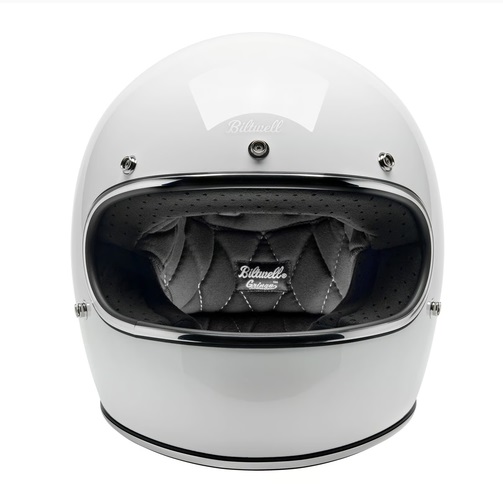 Kask Motocyklowy Biltwell Gringo Gloss White - obrazek 3