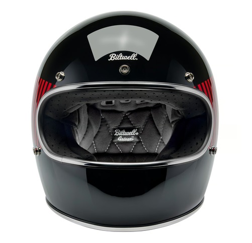Kask Motocyklowy Biltwell Gringo RWB Raceflow Black - obrazek 4