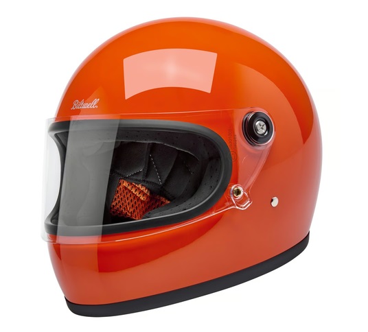Kask Motocyklowy Biltwell Gringo S Gloss Hazard Orange - obrazek 2