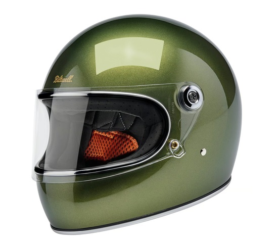 Kask Motocyklowy Biltwell Gringo S Metallic Dart Green - obrazek 2