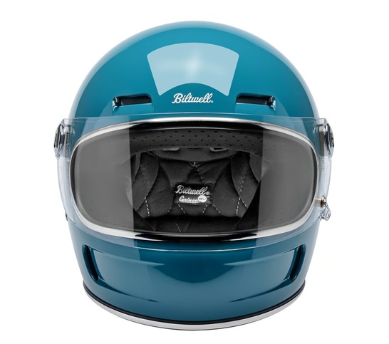 Kask Motocyklowy Biltwell Gringo SV Gloss Atlantic Teal - obrazek 4