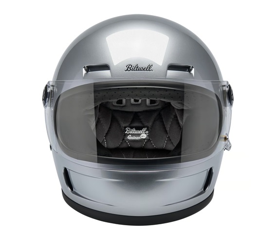Kask Motocyklowy Biltwell Gringo SV Gloss Silver - obrazek 4