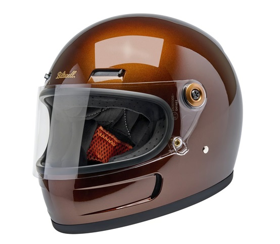 Kask Motocyklowy Biltwell Gringo SV Metallic Whiskey - obrazek 2