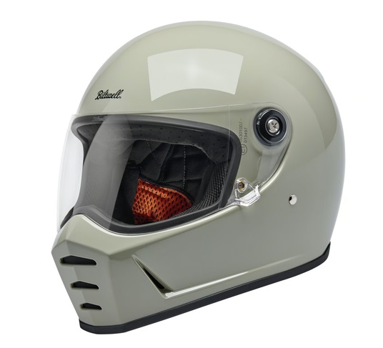 Kask Motocyklowy Biltwell Lane Splitter Gloss Chalk - obrazek 2