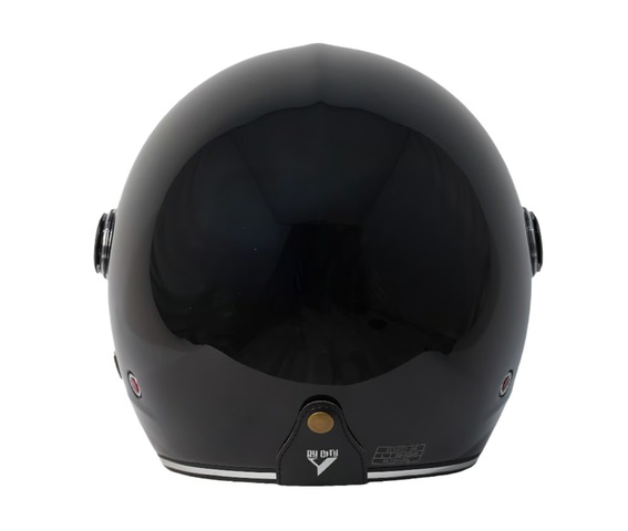 Kask Motocyklowy Otwarty By City Metropolitan Black Shiny - obrazek 5