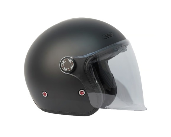 Kask Motocyklowy Otwarty By City Metropolitan Matte Black - obrazek 2