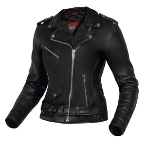 Kurtka Skórzana Motocyklowa Ozone Ramones Lady Black