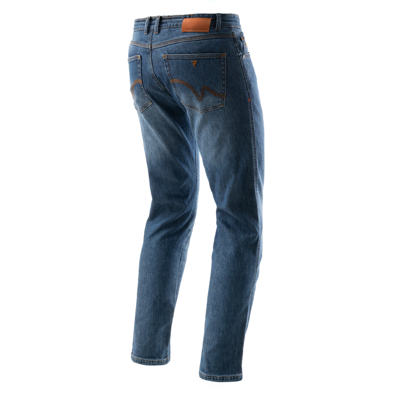 Jeansy Motocyklowe Rebelhorn Bronco Monolayer Washed Blue - obrazek 2